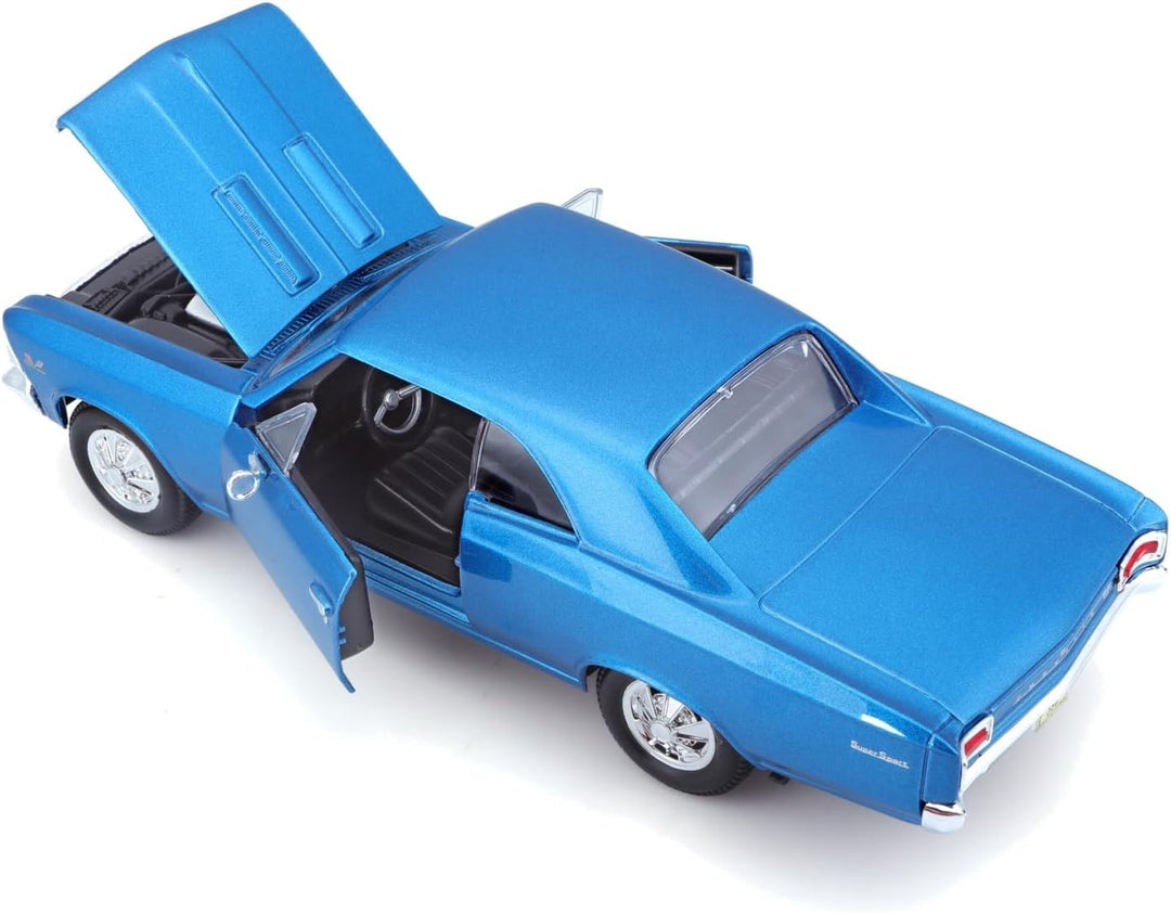 Bburago Maisto France Chevrolet SS 396 1966 Massstab 1:24 Farbe M31960 zufällig