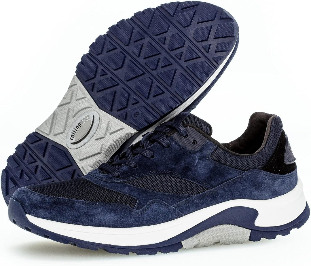 Pius Gabor Herren Sneaker Low, Männer Halbschuhe,Wechselfussbett 46.5 EU Blau, 46.5 EU Blau