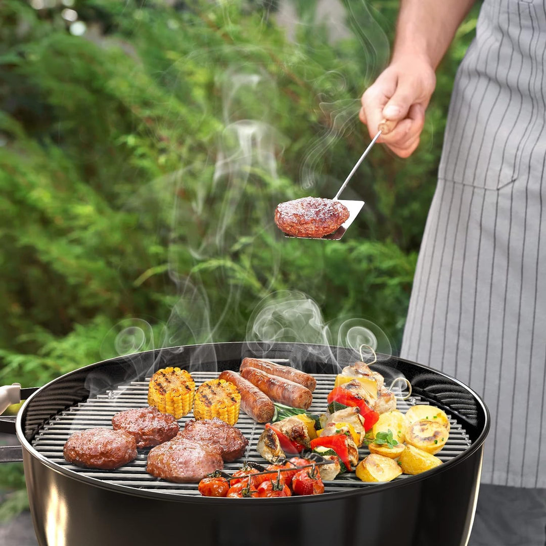 Grillrost rund Klappbarem 7436 für Weber, 54.6CM Holzkohle Grillrost rund mit Scharnier, Ersatzteil