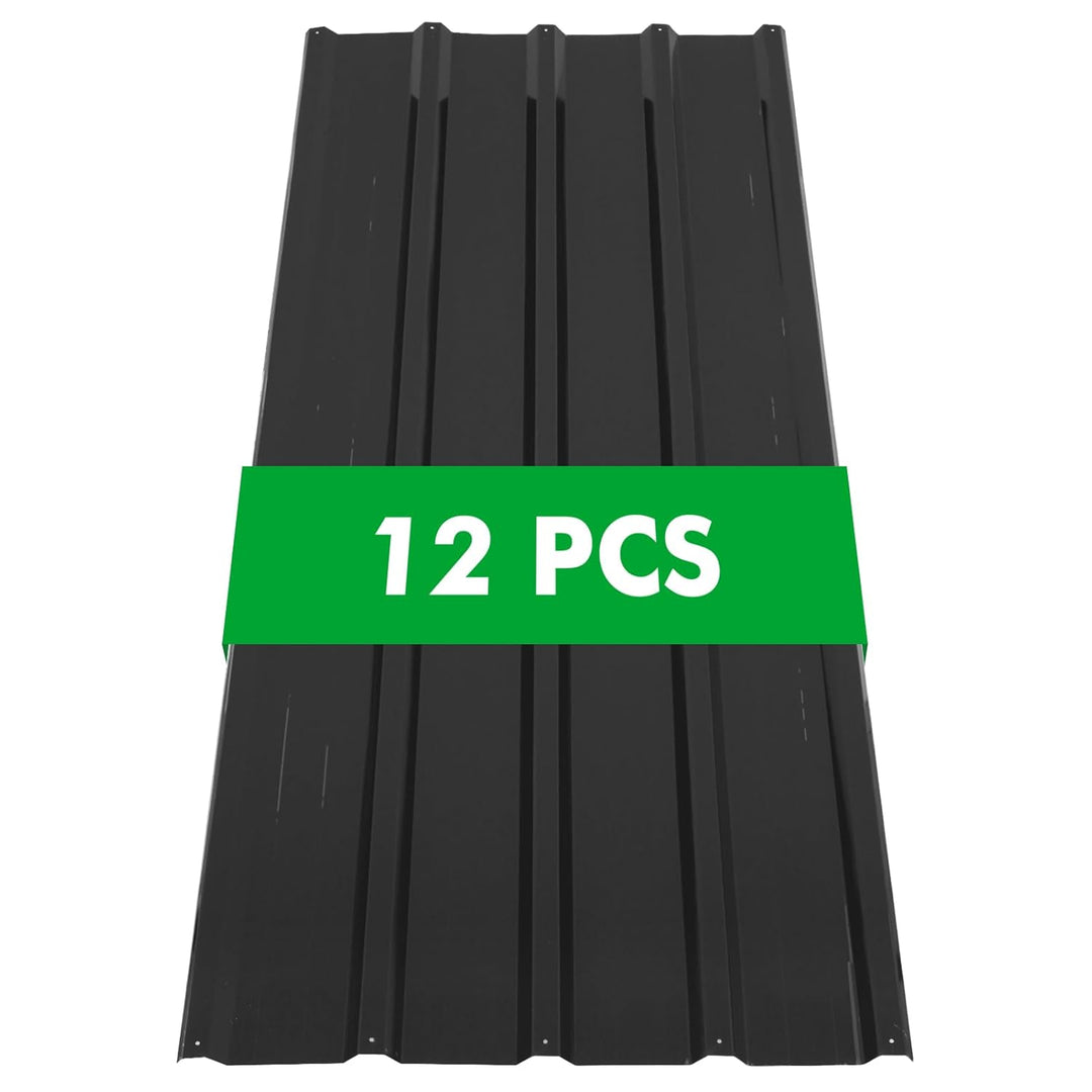 12er ProfilblechTrapezblech, Wellplatten Dachplatten Verzinkter Stahl Dachblech 110cm x 45cm, Trapez