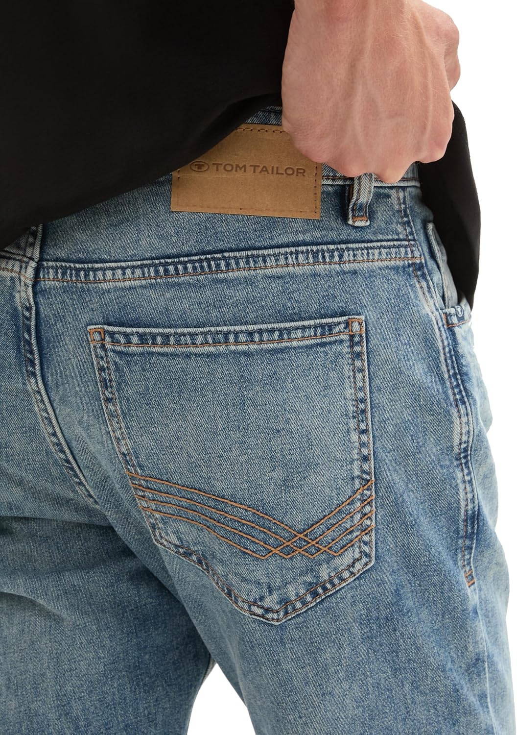 Tom Tailor Herren 1042684 Josh Regular Slim Jeans mit Stretch 29W / 30L 10119 - Used Mid Stone Blue