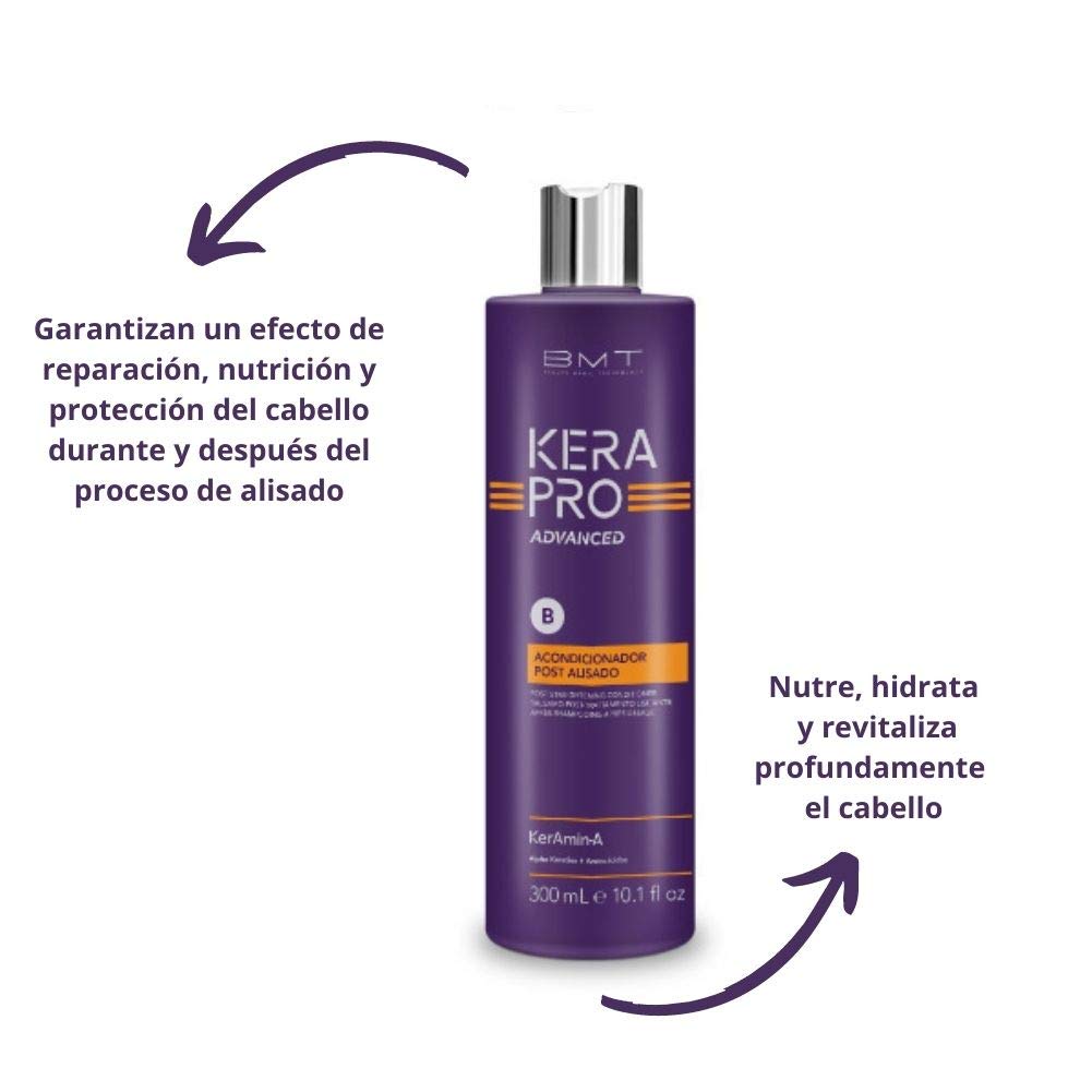 KATIVA Bmt Kerapro Advanced Glättungspost, Schwarz, 300 ml