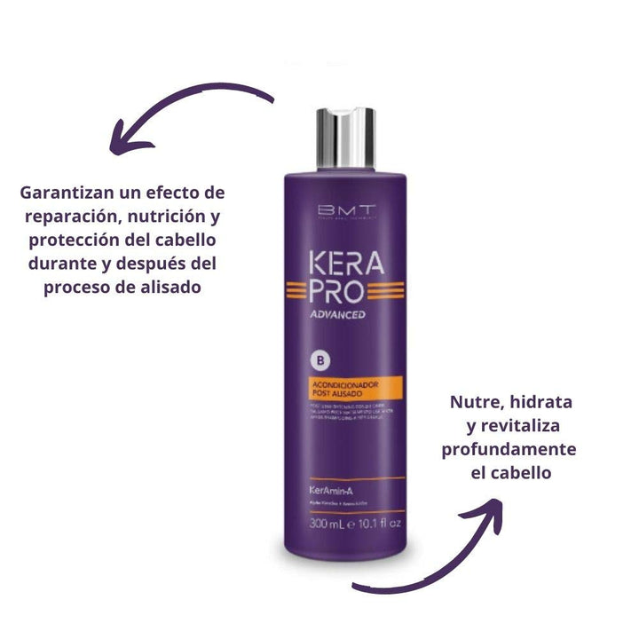KATIVA Bmt Kerapro Advanced Glättungspost, Schwarz, 300 ml