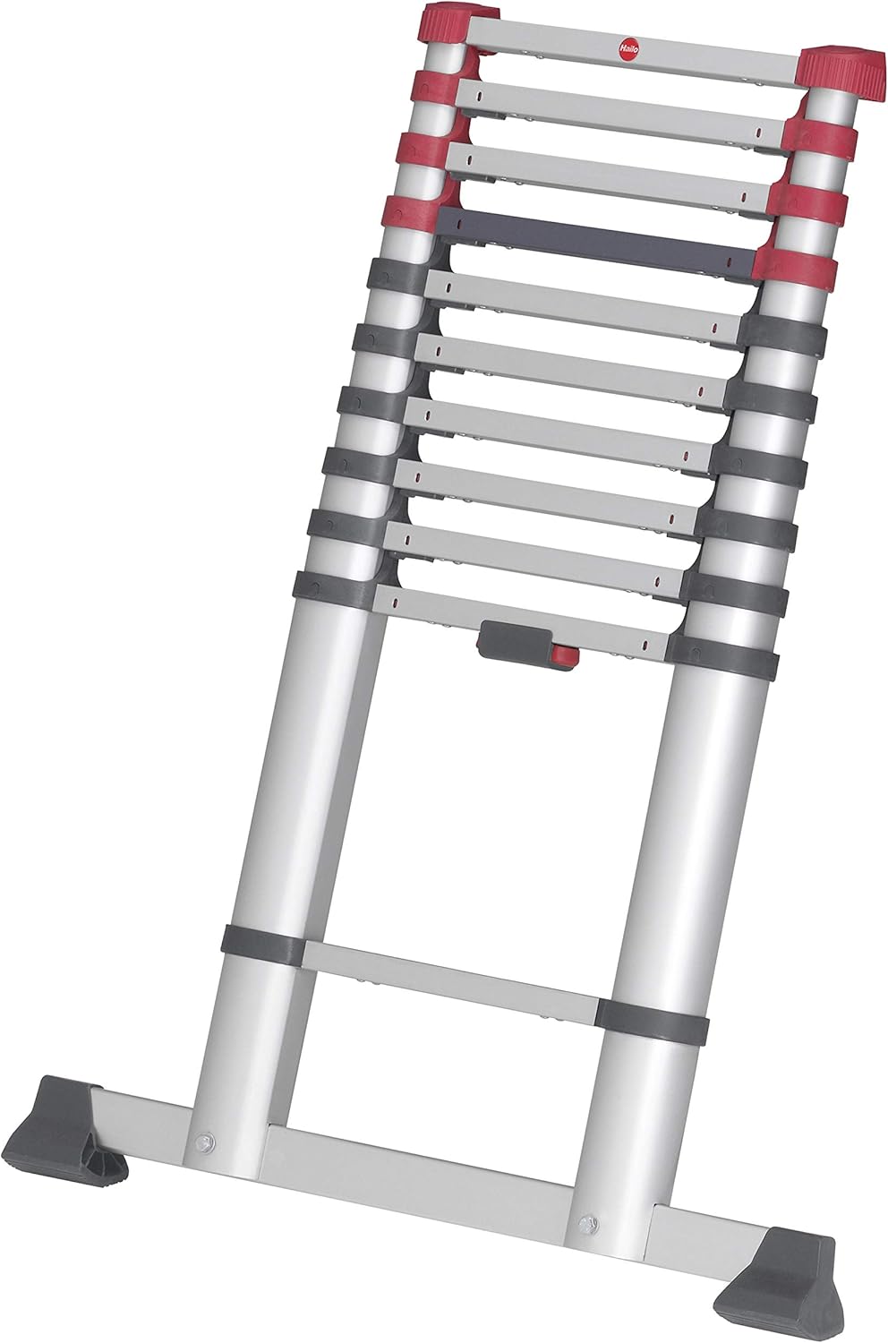 (L) HAILO 7113-132 - Escalera telescópica de aluminio FlexiLine 380 de 13 peldaños