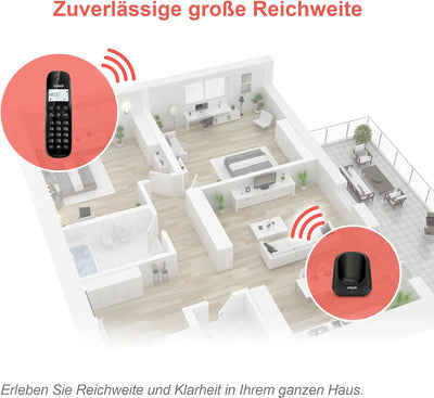 VTech CS1450 DECT Schnurloses Telefon mit Anrufbeantworter, Freisprecheinrichtung, Anrufersperre, An