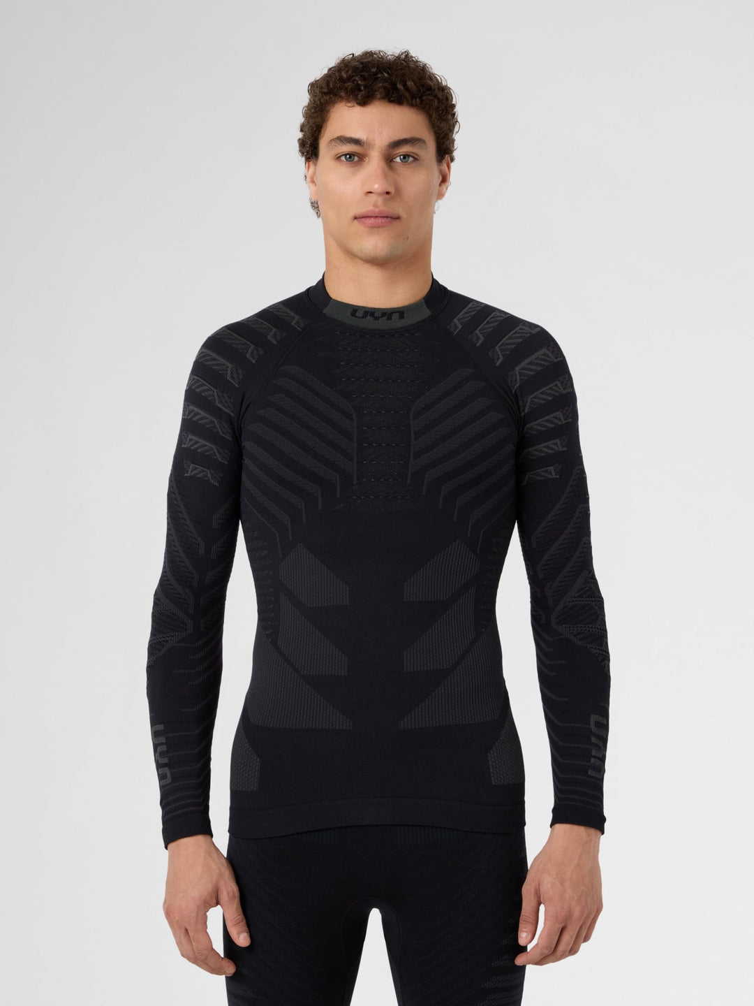 UYN Herren Resilyon Langarmshirt (1er Pack), Black/Anthracite