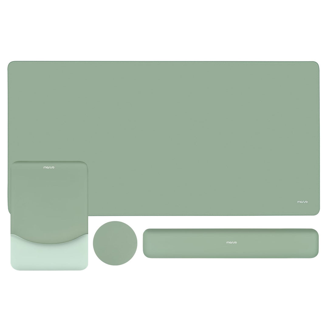 MOSISO Tastatur Mauspad Set,Grosses Mauspad&amp;Rechteckige Tastatur Handgelenkauflage mit Handgelenkauf