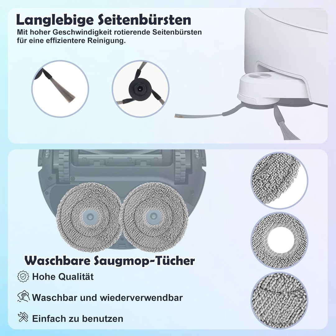 Zubehör Ersatz für Dreame L50 Ultra AE, L10s Ultra Gen 3, L40 Ultra | X40 Ultra Complete, Mova P50/P
