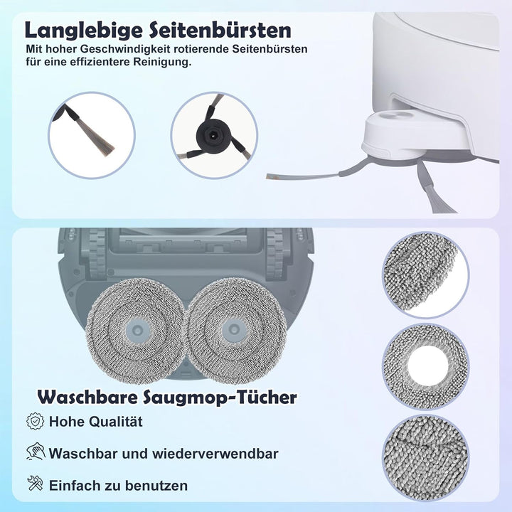 Zubehör Ersatz für Dreame L50 Ultra AE, L10s Ultra Gen 3, L40 Ultra | X40 Ultra Complete, Mova P50/P