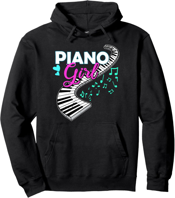 Piano Girl Geschenk Pullover Hoodie