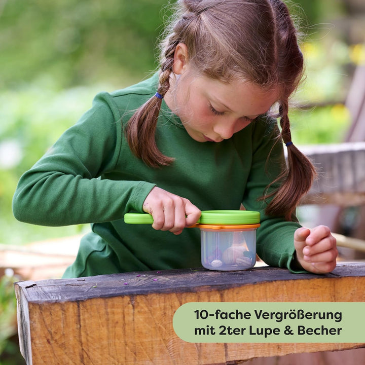 HABA Terra Kids Becherlupe 3 in 1 – Lupenset &amp; Kinderlupe für Outdoor &amp; Garten – Becherlupe zum Inse
