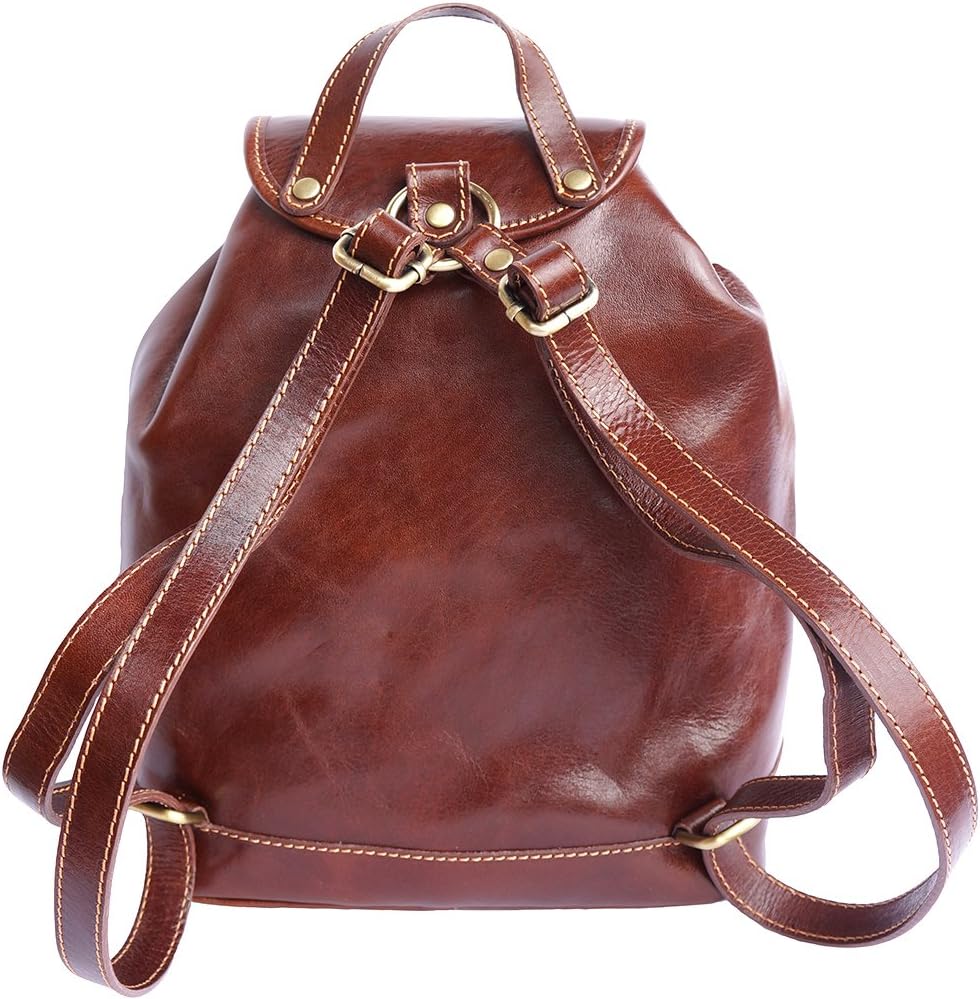 Leder Rucksack 6560 (Braun)