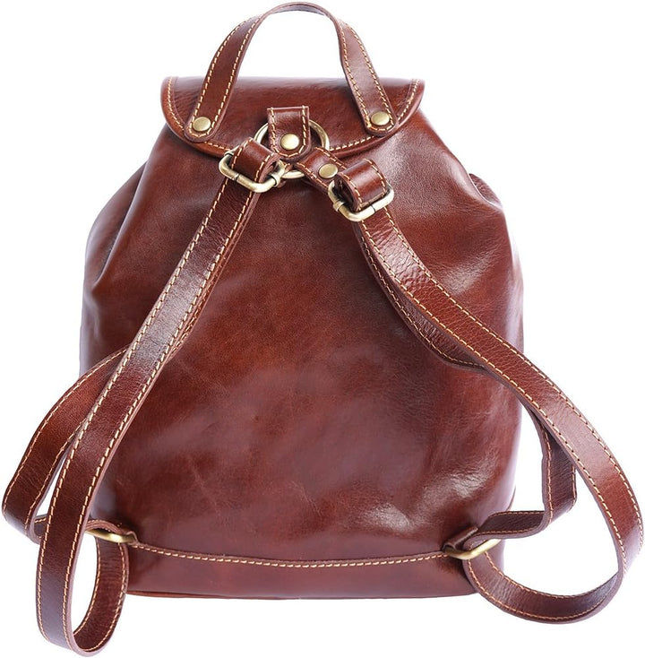 Leder Rucksack 6560 (Braun)