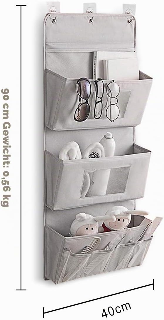 PORRASSO Wall Hanging Storage Bag Hängeorganizer Tür Schrank Organizer Aufbewahrungstasche Wandbehan