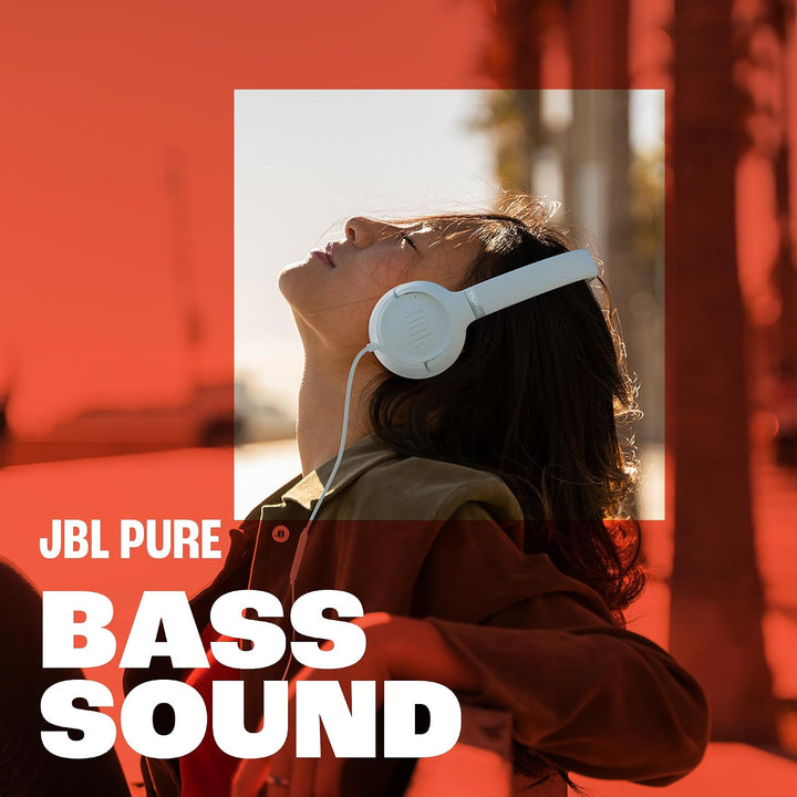 JBL Tune 530 C Comfort-Fit Wired On Ear Kopfhörer mit Mikrofon, JBL Reiner Bass-Sound, EQ-Voreinstel