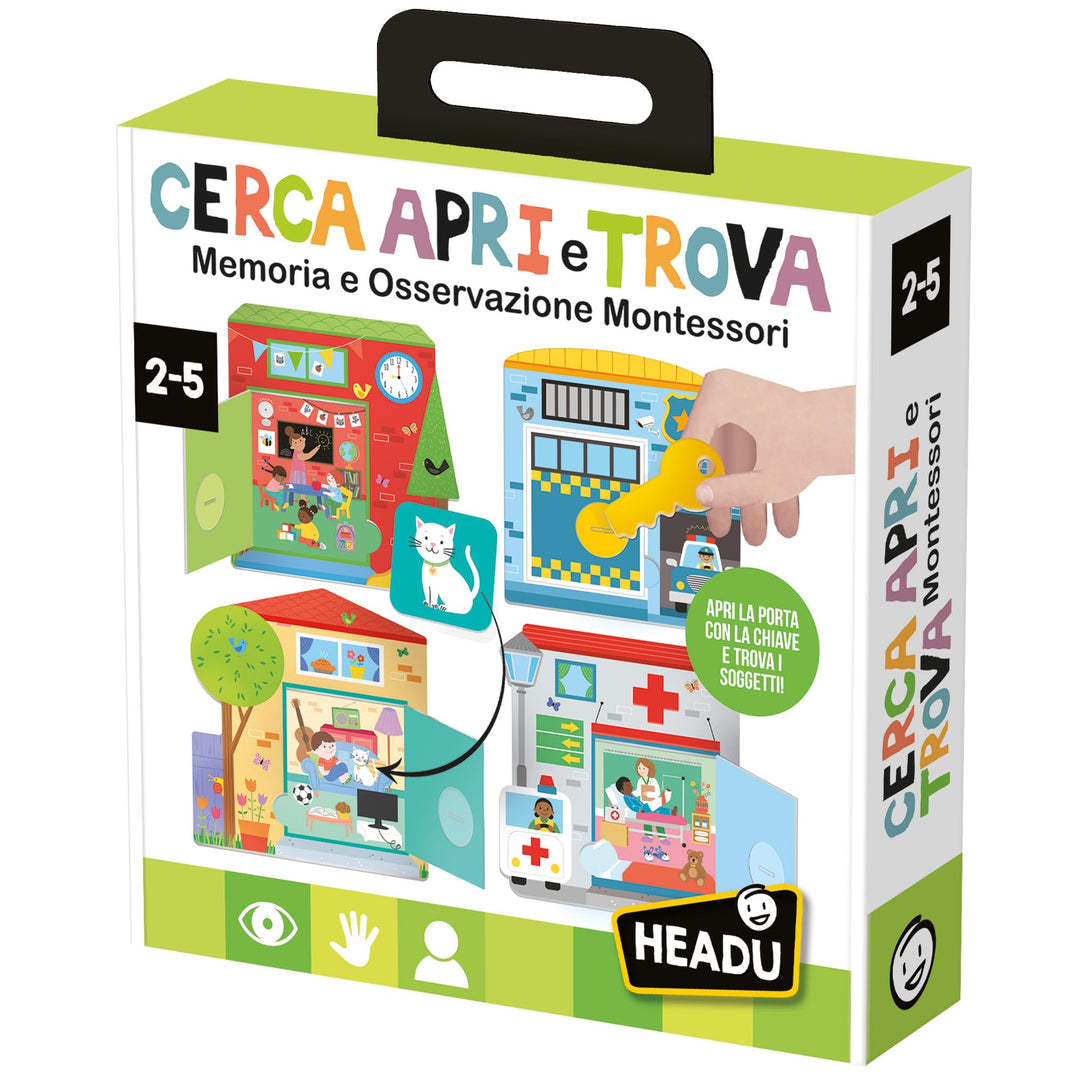 Headu Suchen Sie öffnen und Finden Montessori Speicher und Beobachtung für die Kleinen It57168 Lerns