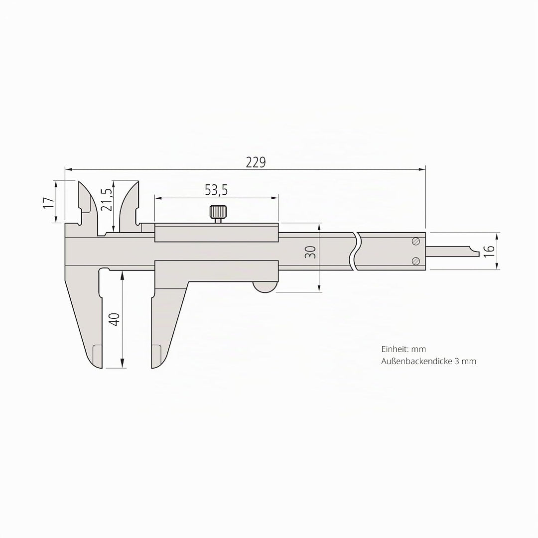 Mitutoyo MIT530-101 Messschieber, 0–150 mm Reichweite