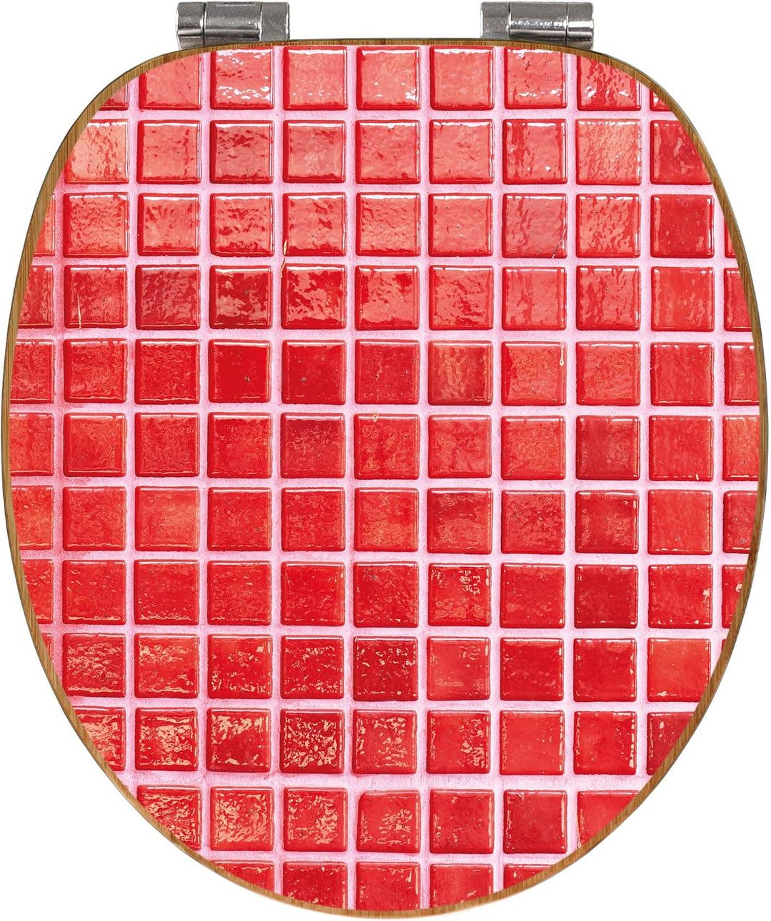 banjado Design WC Sitz Bambus Absenkautomatik 45,8x37,5cm - Toilettendeckel mit Absenkautomatik Holz