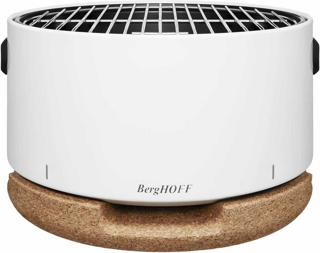 BergHoff Tischgrill Leo (Holzkohlegrill tragbar, Camping Grill inkl. Zubehör, Tragbarer Reisegrill k