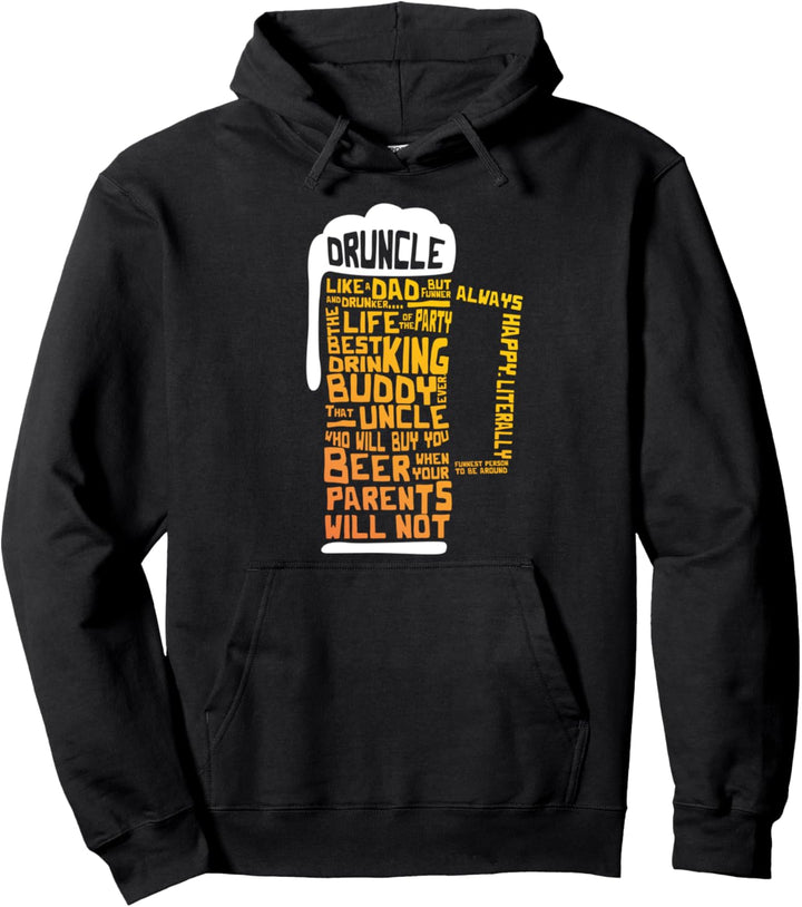 Druncle Funny Uncles Bier Pullover Hoodie