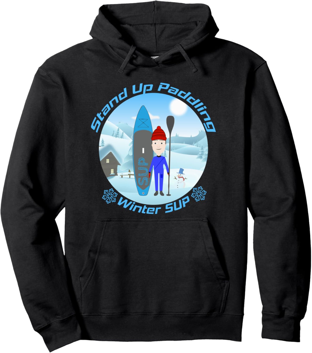 Winter SUP - Stand Up Paddle Paddling Wassersport SUP Board Pullover Hoodie