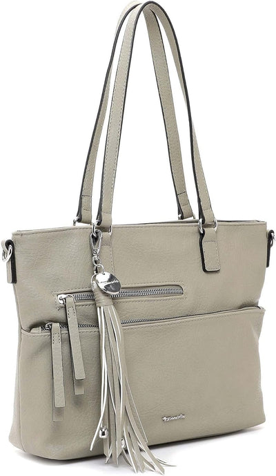 Tamaris Shopper Adele 30476 Damen Handtaschen Uni Einheitsgrösse Khaki 910, Einheitsgrösse Khaki 910