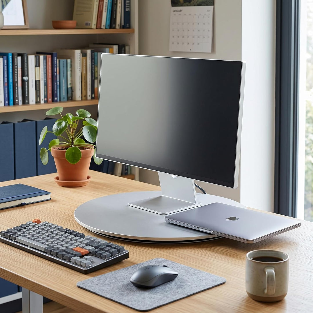 Garosa Universal Drehteller, 360° Drehteller für TV DisplyHalterung, Drehtischständer für Computerbi
