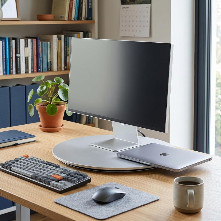 Garosa Universal Drehteller, 360° Drehteller für TV DisplyHalterung, Drehtischständer für Computerbi