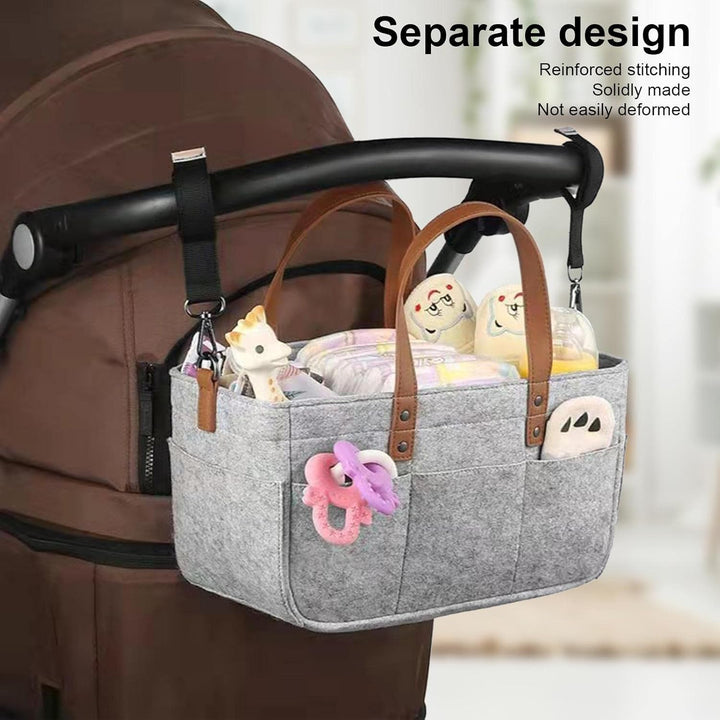 Baby Windel Filztasche, Grosse Wickeltasche Aus Weichem Filz,Multifunktionale Tragbare Windelaufbewa