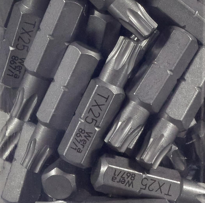 Wera 05072449001 867/1 Z TORX® DIY Bits, TX 25 x 25 mm, 100-teilig, TX 25 x 25