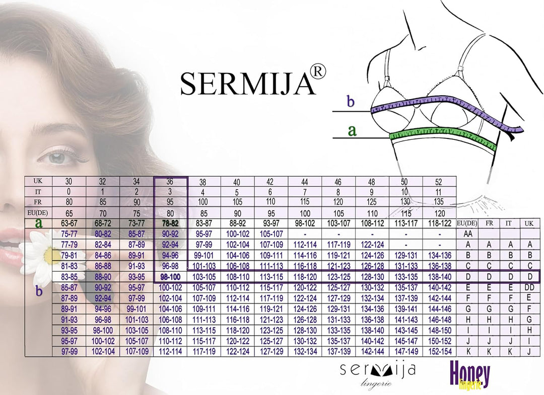 Sermija Bequemer BH Damen mit Bügel - Weicher Feuchtigkeitsregulierender Damen-BH - Stützender Komfo