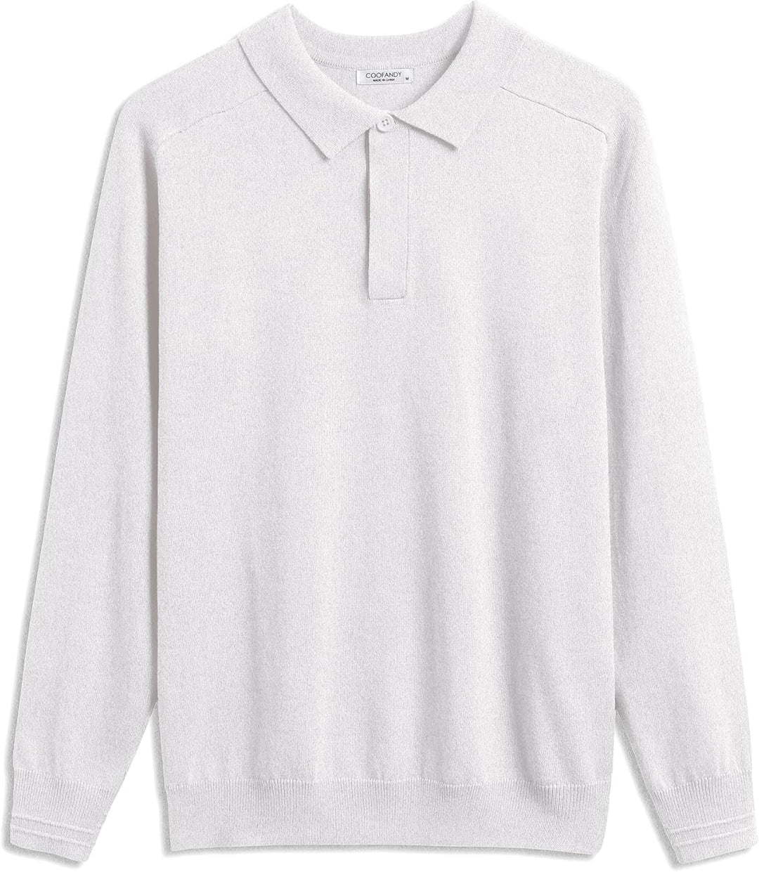 COOFANDY Polo Pullover Herren Strick Poloshirt Langarm Strickpullover mit Polokragen Business Pullov