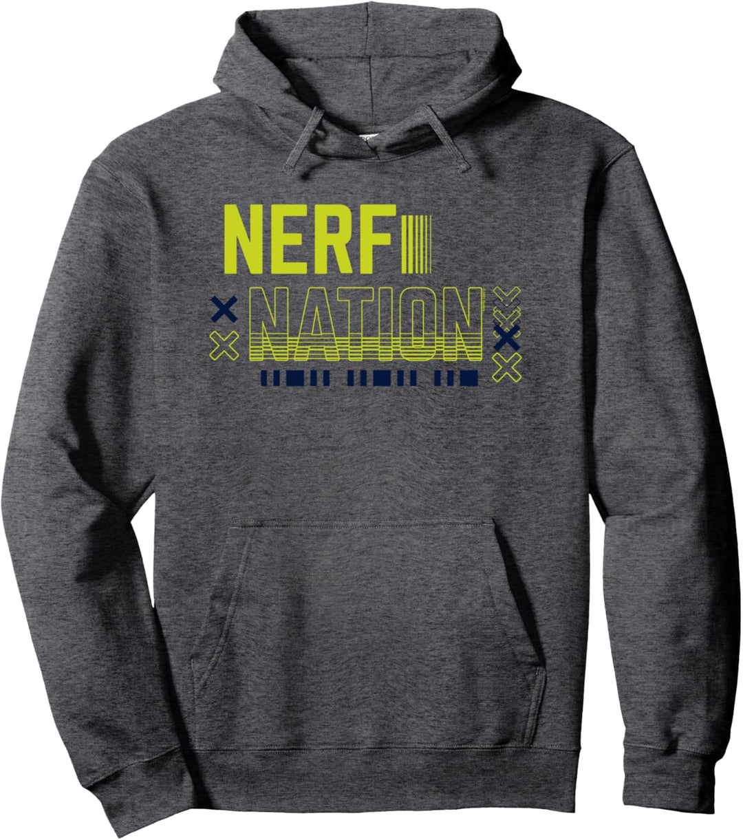 Nerf Nation Green Glitch Logo Pullover Hoodie