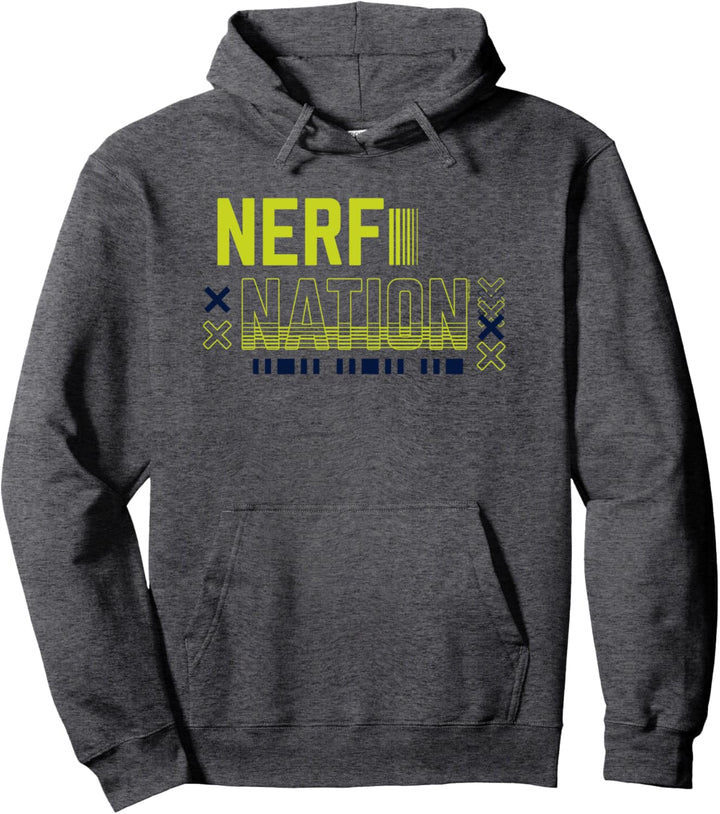 Nerf Nation Green Glitch Logo Pullover Hoodie