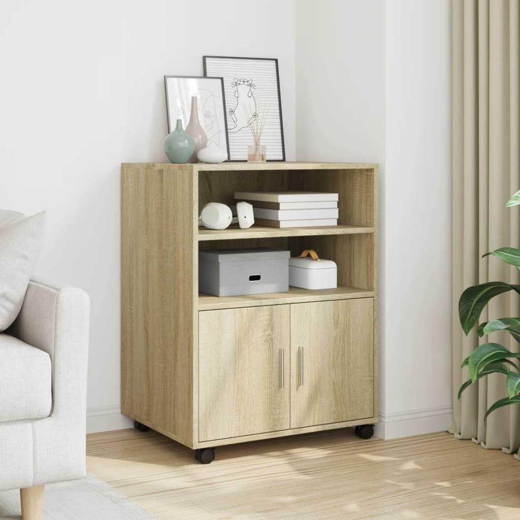 vidaXL Rollschrank, Büroschrank mit Stauraum, Aktenschrank für Wohnzimmer Büro, Bürocontainer Schran