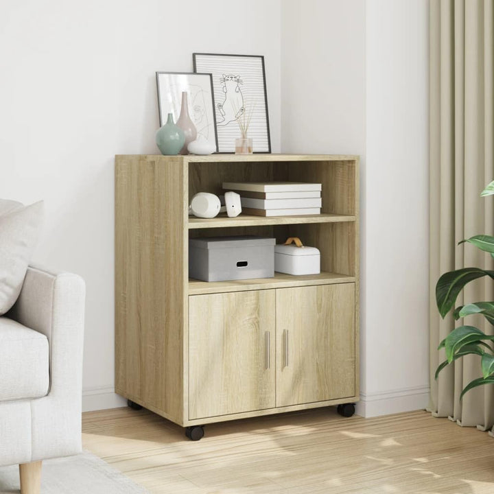 vidaXL Rollschrank, Büroschrank mit Stauraum, Aktenschrank für Wohnzimmer Büro, Bürocontainer Schran