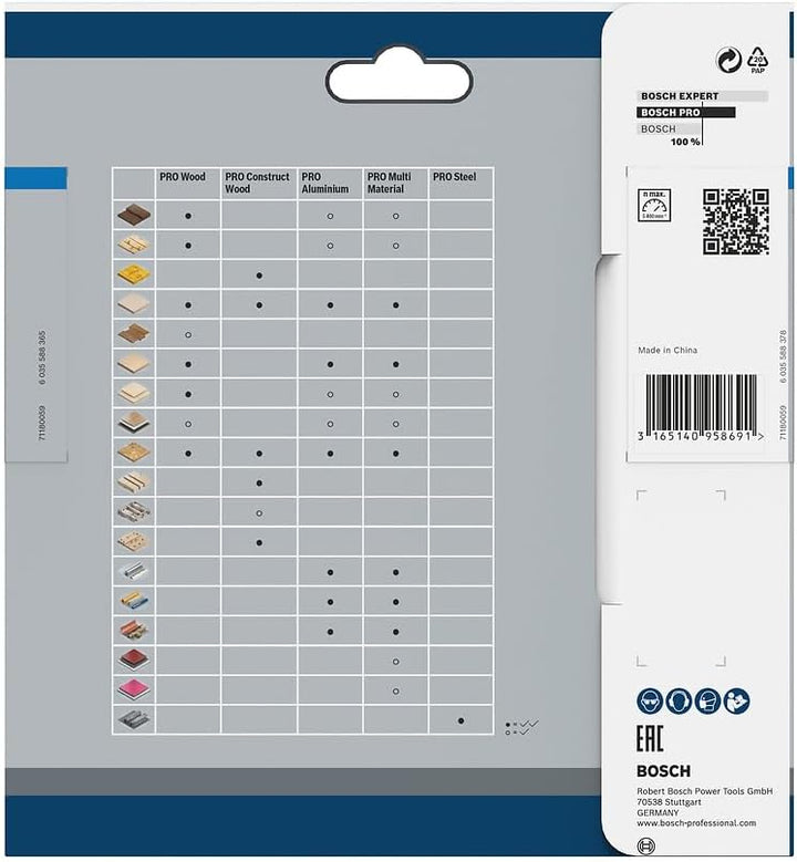Bosch Accessories 1x Kreissägeblatt Standard for Steel (Stahl, Sägeblatt Ø 140 x 20 x 1,6 mm, 30 Zäh