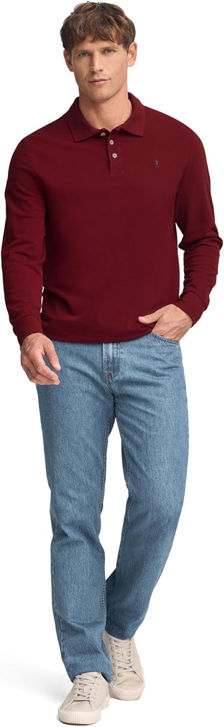 Polo Club Herren Poloshirt Kurzarm Regular Fit Baumwolle Männer Polohemd Longsleeve S Granat, S Gran