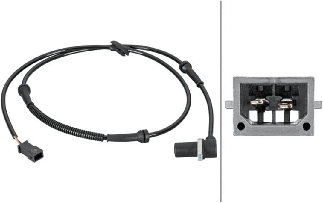 HELLA 6PU 012 806-831 Sensor, Raddrehzahl - 2-polig - Hinterachse beidseitig - Kabel: 1340mm