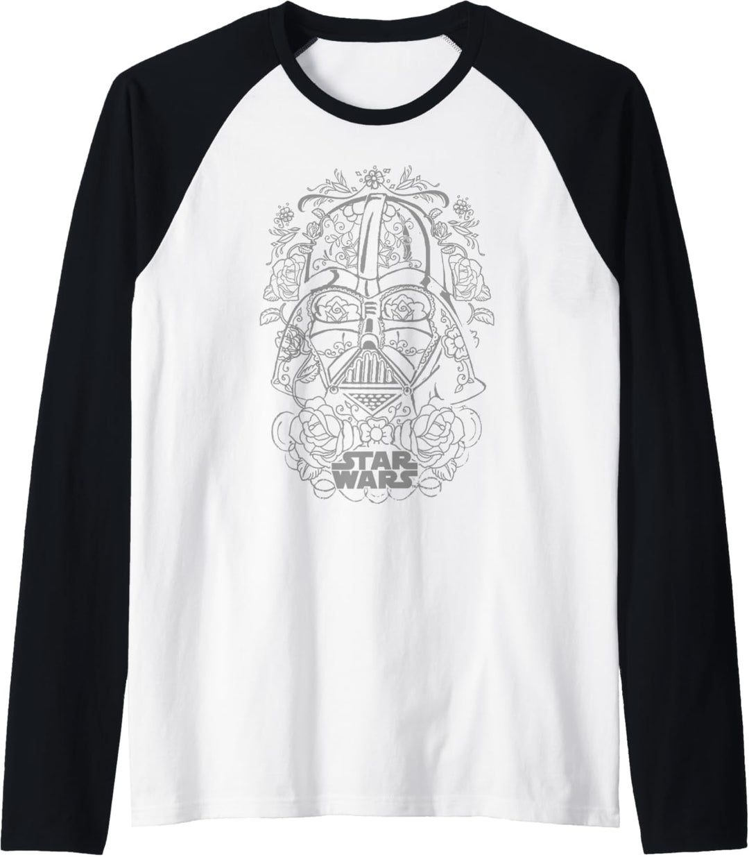 Star Wars Darth Vader Sugar Skull Outline Raglan