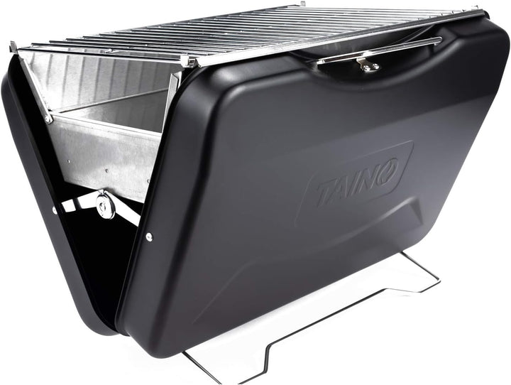 TAINO MOX Holzkohlegrill BBQ Koffergrill Camping-Grill Kohlegrill Retro-Stil klappbar Griller tragba