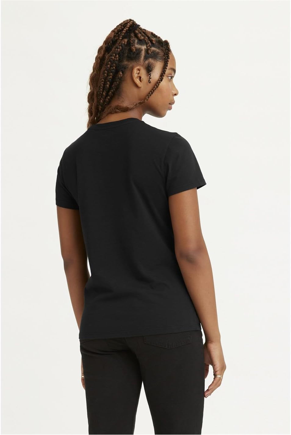 Levi's Damen The Perfect Tee T-Shirt, Large Batwing XXS Batwing Leopard Caviar, XXS Batwing Leopard