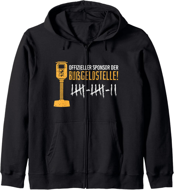Auto Offizieller Sponsor der Bussgeldstelle Spruch Geschenk Kapuzenjacke