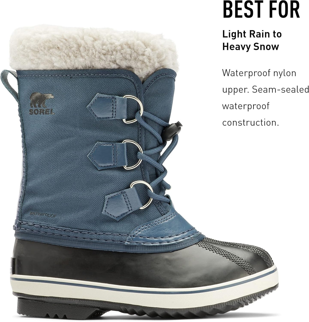 Sorel KIDS YOOT PAC NYLON WATERPROOF Schneestiefel für Unisex Baby, Blau (Uniform Blue x Black) - Ch