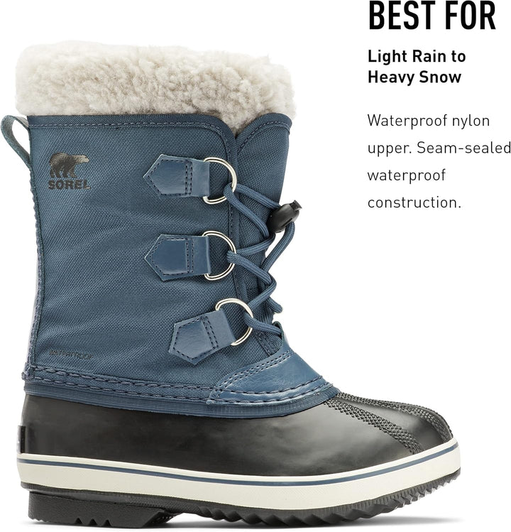 Sorel KIDS YOOT PAC NYLON WATERPROOF Schneestiefel für Unisex Baby, Blau (Uniform Blue x Black) - Ch