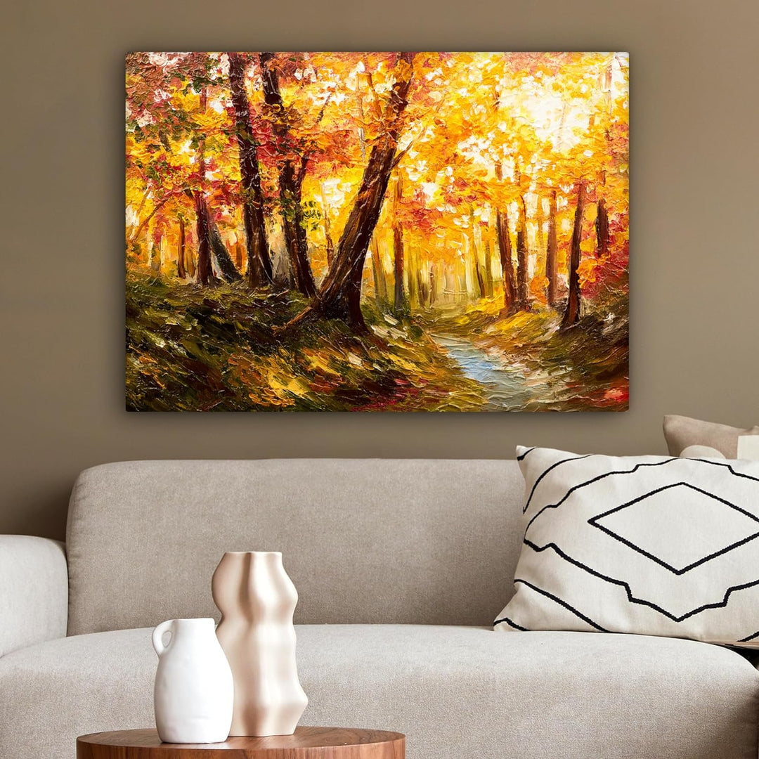 MuchoWow© Leinwand 80x60 cm Deko Schlafzimmer Aesthetic Leinwandbilder Wohnzimmer Gemälde Foto Gesch