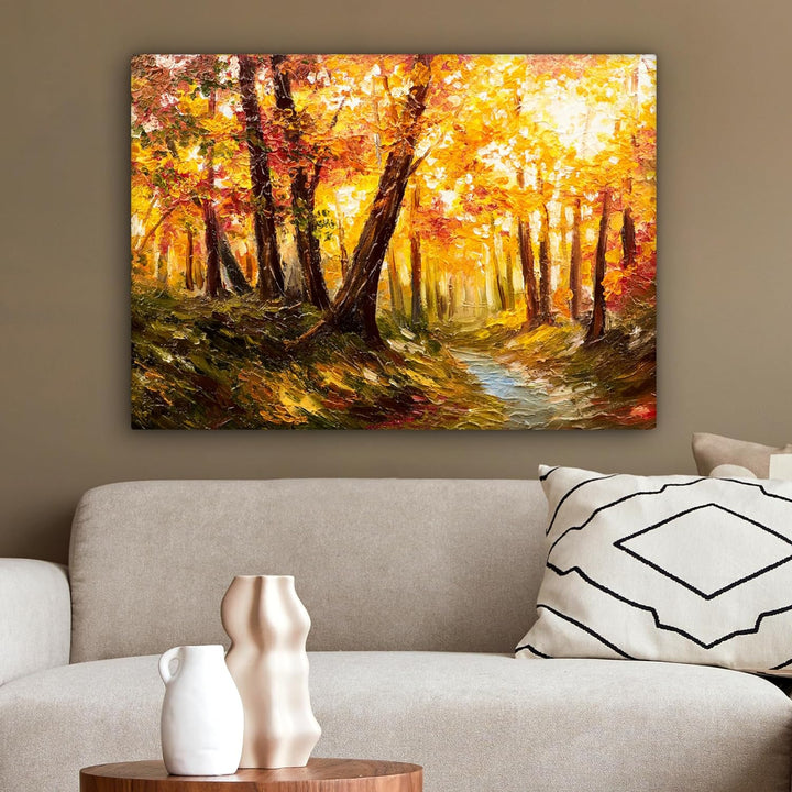 MuchoWow© Leinwand 80x60 cm Deko Schlafzimmer Aesthetic Leinwandbilder Wohnzimmer Gemälde Foto Gesch