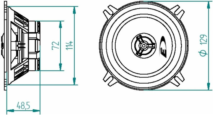 Alpine SXE-1325S Electronics KOAXIALLAUTSPRECHER 2-Wege KOAXIALLAUTSPRECHER