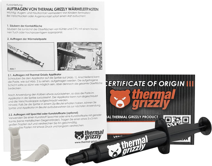 Thermal Grizzly - Kryonaut Extreme - 6 Gramm - Hochleistungsfähige Wärmeleitpaste - Für Maximale Wär