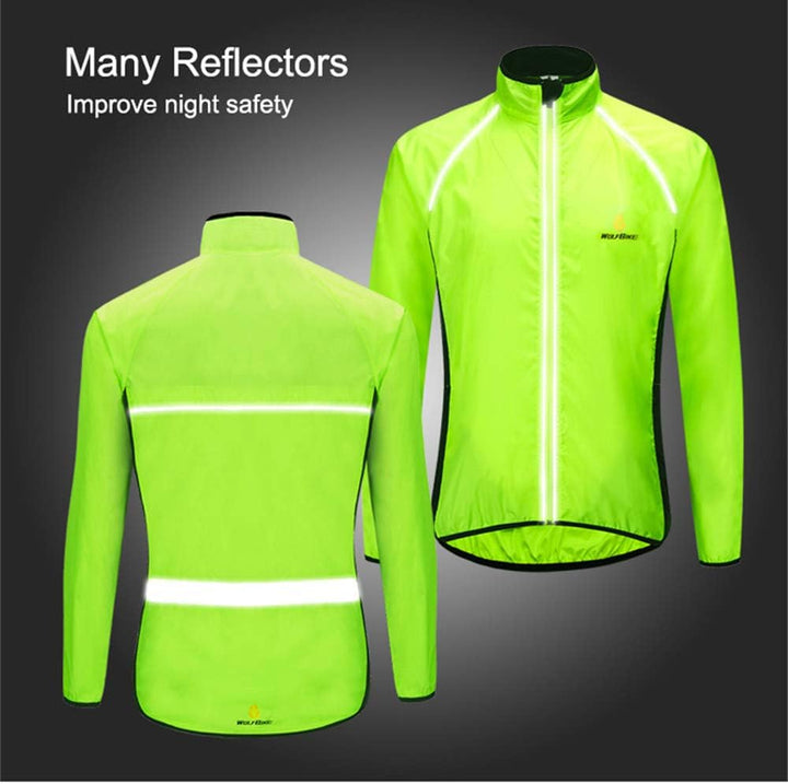 WOSAWE Herren-Fahrradjacke Winddichte wasserdichte MTB Mountainbike Jacket Für Radfahren, Joggen & W